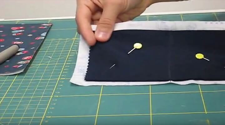 coser el centro para cartera guarda agujas
